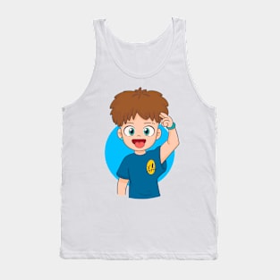 Aesthetic boy "stay cool" Tank Top